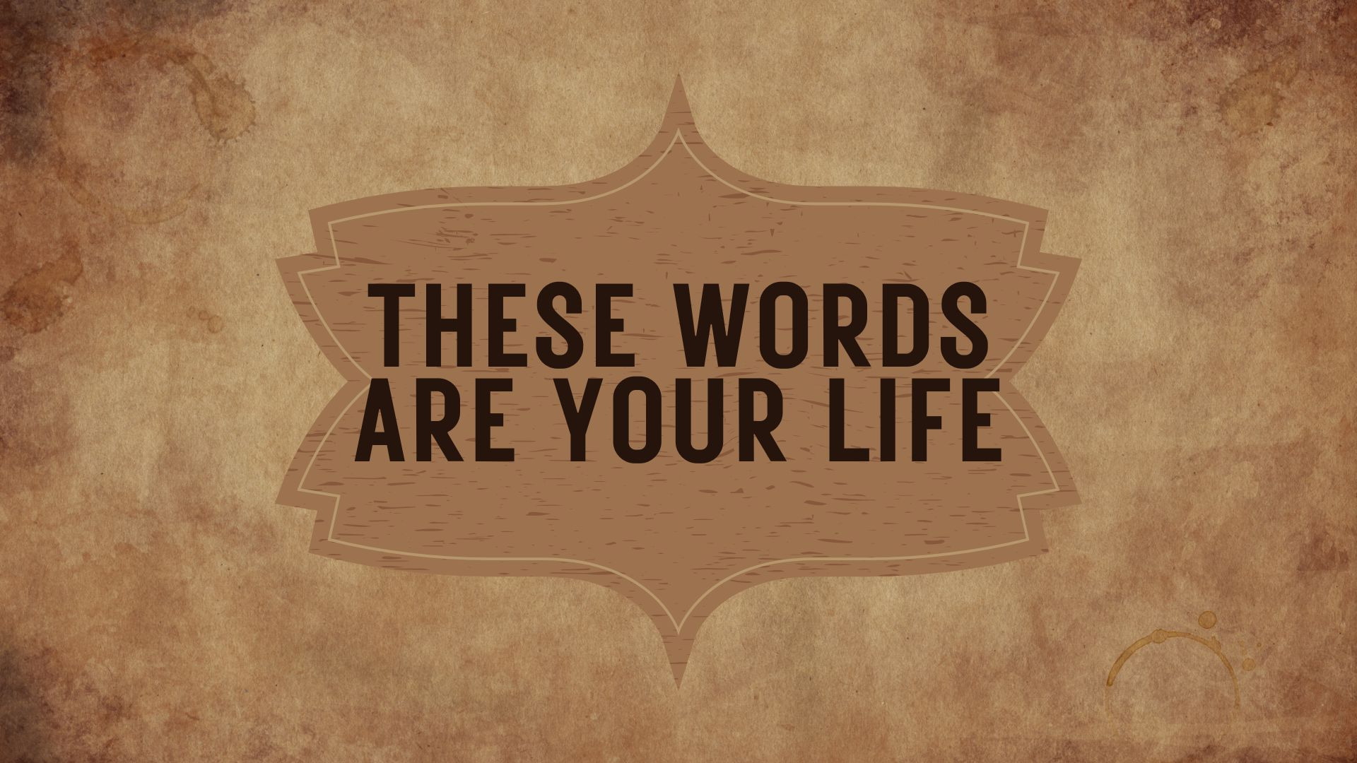 These words are your life